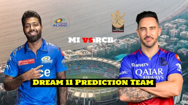 IPL 2024 MI vs RCB Dream 11 Prediction Team