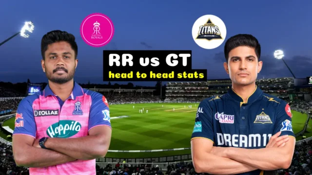 IPL 2024 RR vs GT head to head records