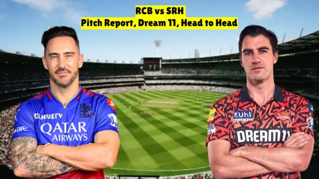 RCB vs SRH Dream 11 Prediction, Pitch Report, Head to Head Stats